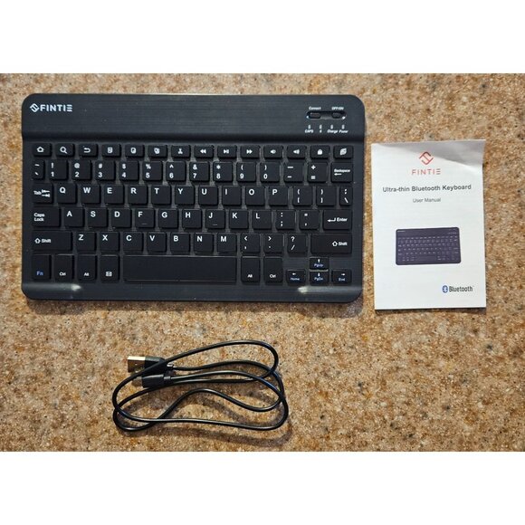 Fintie 10-Inch Ultrathin Wireless Bluetooth Keyboard For iPad/iPhone/Android Tab - Picture 7 of 9